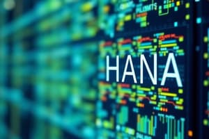 In-Memory Technology and SAP HANA