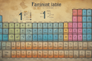 Chemistry Periodic Table