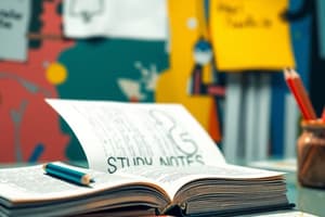 Effective Study Notes Guidelines