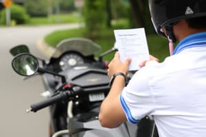 Motorcycle Regulations Quiz