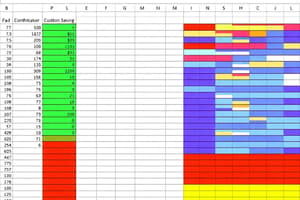 Conditional Formatting in Spreadsheets