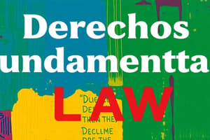 Derechos y Deberes Constitucionales