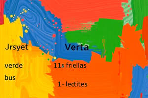 Verbos en español: conjugación y tiempos verbales