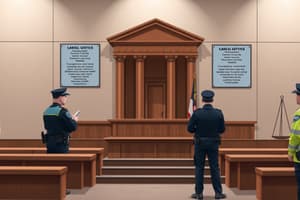 Policing and Court Processes Overview