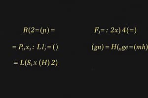 Algebra Facts Terms Flashcards