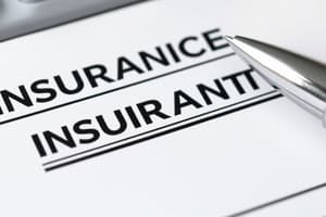 Insurance Policy Provisions Quiz