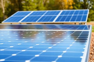 Photovoltaic Technologies Assessment