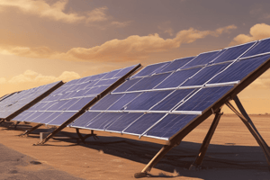 Solar Collectors Classifications Quiz