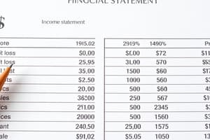 Profit and Loss: Understanding Income Statements