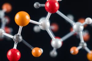 Molécules organiques et macromolécules