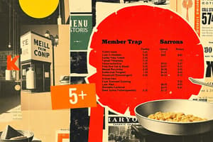 Menu Design Principles