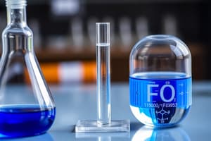 Chemical Equilibrium and Metabolism Overview