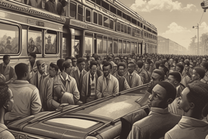 The Freedom Riders Movement in 1961