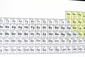 Periodic Table Overview