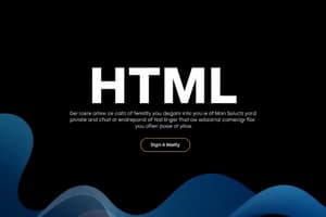 HTML Elements and Styles Overview