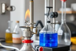 Bunsen Burner Safety and Components