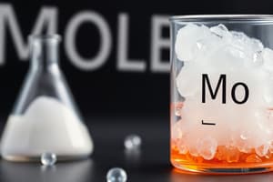 Chimie: La Mole et Masse Molaire