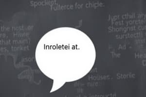 Indirect Speech