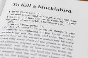 To Kill a Mockingbird Chapter 17 Quiz