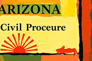 Rules of Civil Procedure for the Superior Courts of Arizona (Family Law)