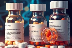 Clasificación de Medicamentos y Analgésicos