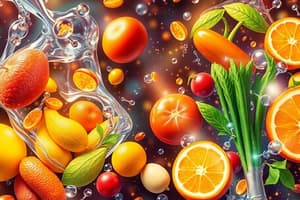 Vitaminas Solubles en Grasas y Agua