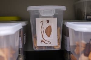 Specimen Storage Guidelines