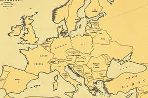 Medieval Europe Map Quiz