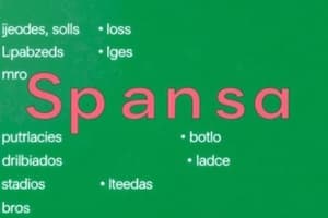 Spanish Prepositions and Vocabulary Quiz