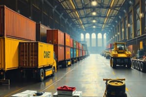 Handling Issues in Container Conveyance