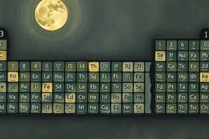 Periodic Table and Element Properties