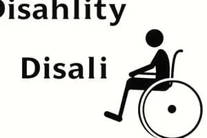 Disability and Impairment Quiz