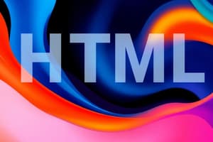 Introduction to HTML