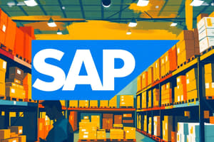 SAP Warehouse Management Overview