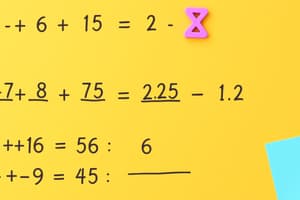 Grade 5 Math Exercise 1-1