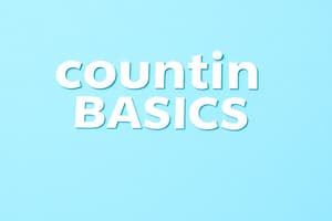 Accounting Basics K-12