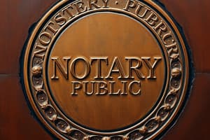 California Notary Public Seal Requirements