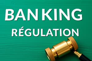 Commercial Banking Regulations Overview