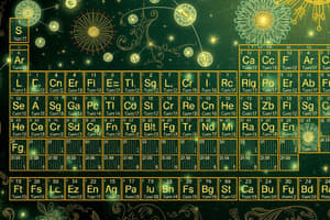 Electrons and the Periodic Table Quiz