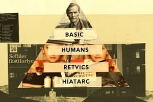 Basic Human Needs and Maslow's Hierarchy