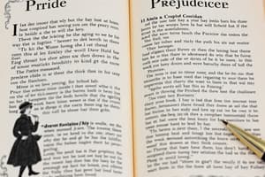 Pride and Prejudice Chapters 1-20 Flashcards