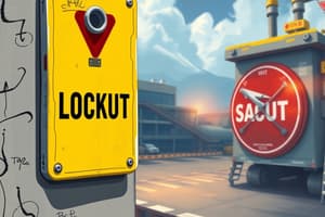 Lockout Tagout Safety Overview