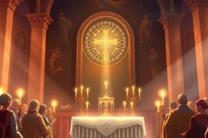 Liturgy of the Eucharist Quiz