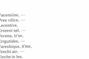 Common Verbs in French