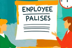 Employee Policies on Upgrades and Sick Leave