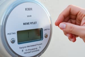 kWh Meter Location Transfer and Requirements