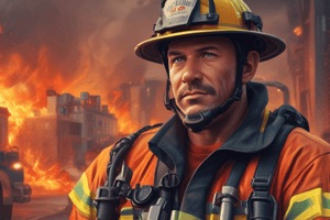 Fire Fighter Behavioral Health Definitions Quiz