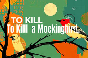 To Kill a Mockingbird Chapter 4 Flashcards