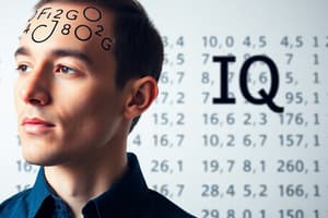 Intelligence: Definitions and Measurement