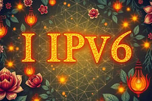 Computer Networks Lecture 3: IPv6 Addressing